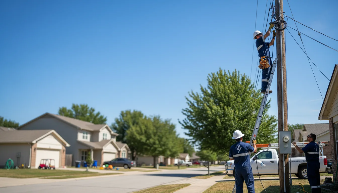Residential electrician providing installation services in Camden, MI